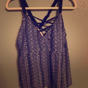 20W Ava & Viv Cross Front and Back Tankini